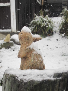 雪ウサギ