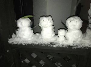 おうちのゆきだるま