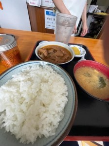 もつ煮　半ライス